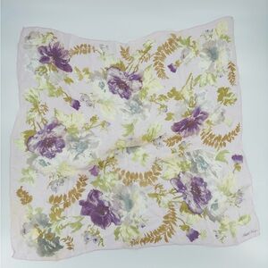 Ralph Lauren 34in x 34in silk floral scarf